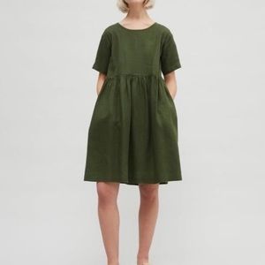 COPY - Linen Fox Anna dress navy blue
